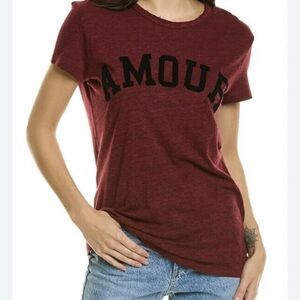 Zadig & Voltaire Red Fitted Short Sleeve T-Shirt